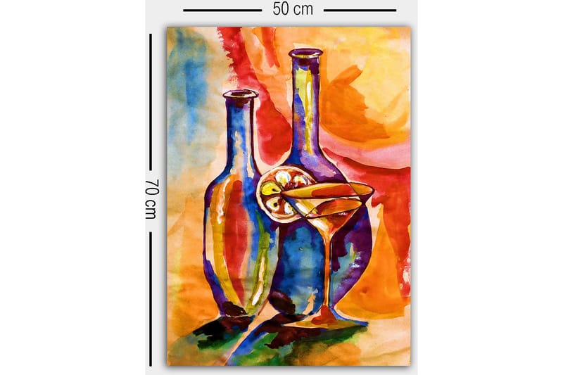 Dekorativ Canvastavla 50x70 cm - Flerfärgad - Inredning - Tavlor & posters - Canvastavla