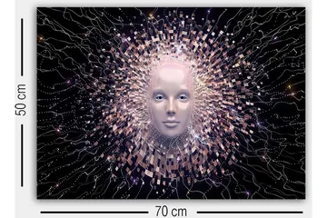 Dekorativ Canvastavla 50x70 cm - Flerfärgad - Inredning - Tavlor & posters - Canvastavla