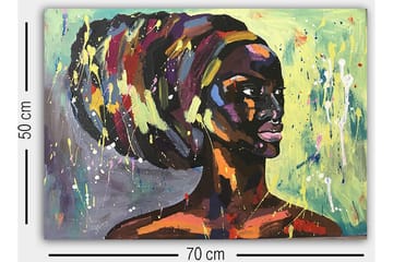 Dekorativ Canvastavla 50x70 cm - Flerfärgad - Inredning - Tavlor & posters - Canvastavla