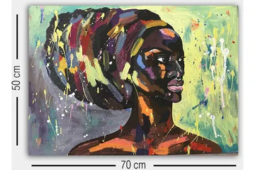 Dekorativ Canvastavla 50x70 cm - Flerfärgad - Inredning - Tavlor & posters - Canvastavla