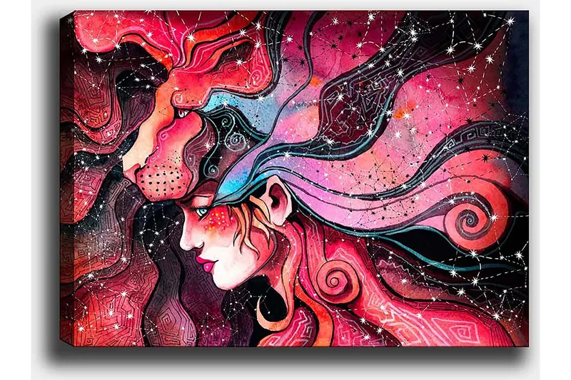 Dekorativ Canvastavla 50x70 cm - Flerfärgad - Inredning - Tavlor & posters - Canvastavla