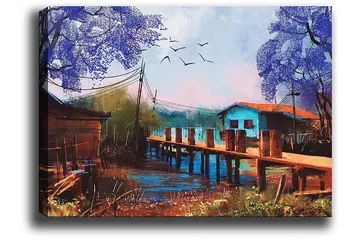 Dekorativ Canvastavla 50x70 cm - Flerfärgad - Inredning - Tavlor & posters - Canvastavla