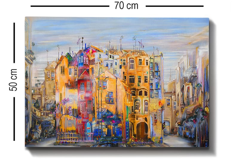 Dekorativ Canvastavla 50x70 cm - Flerfärgad - Inredning - Tavlor & posters - Canvastavla