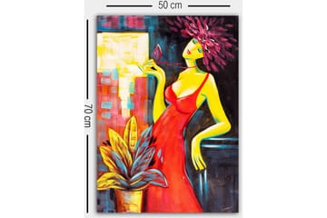 Dekorativ Canvastavla 50x70 cm - Flerfärgad - Inredning - Tavlor & posters - Canvastavla