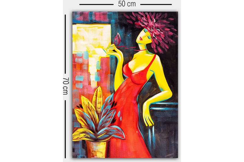 Dekorativ Canvastavla 50x70 cm - Flerfärgad - Inredning - Tavlor & posters - Canvastavla