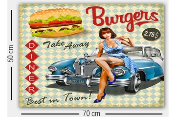 Dekorativ Canvastavla 50x70 cm - Flerfärgad - Inredning - Tavlor & posters - Canvastavla