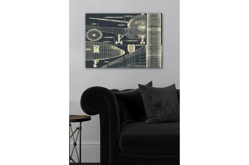 Dekorativ Canvastavla 50x70 cm, Flerfärgad