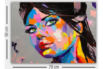 Dekorativ Canvastavla 50x70 cm - Flerfärgad - Inredning - Tavlor & posters - Canvastavla