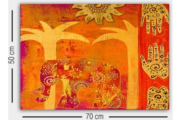 Dekorativ Canvastavla 50x70 cm - Flerfärgad - Inredning - Tavlor & posters - Canvastavla