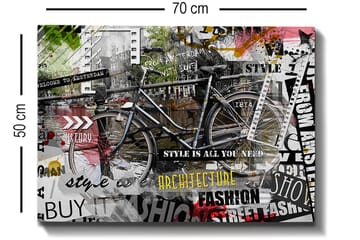 Dekorativ Canvastavla 50x70 cm - Flerfärgad - Inredning - Tavlor & posters - Canvastavla