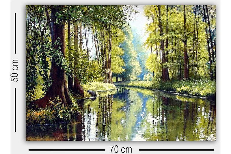 Dekorativ Canvastavla 50x70 cm - Flerfärgad - Inredning - Tavlor & posters - Canvastavla