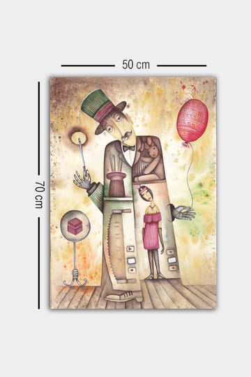 Dekorativ Canvastavla 50x70 cm - Flerfärgad - Inredning - Tavlor & posters - Canvastavla