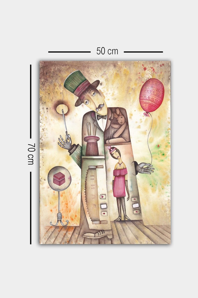 Dekorativ Canvastavla 50x70 cm - Flerfärgad - Inredning - Tavlor & posters - Canvastavla