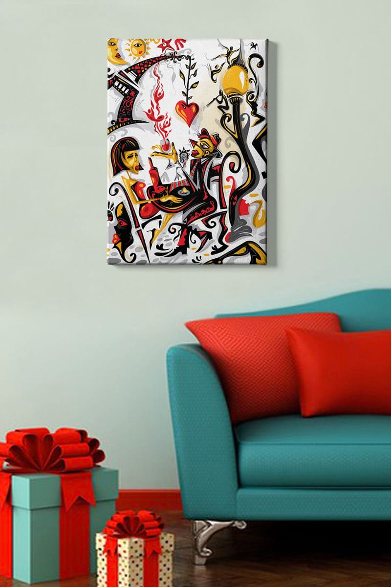 Dekorativ Canvastavla 50x70 cm - Flerfärgad - Inredning - Tavlor & posters - Canvastavla