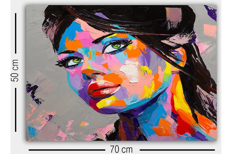 Dekorativ Canvastavla 50x70 cm - Flerfärgad - Inredning - Tavlor & posters - Canvastavla