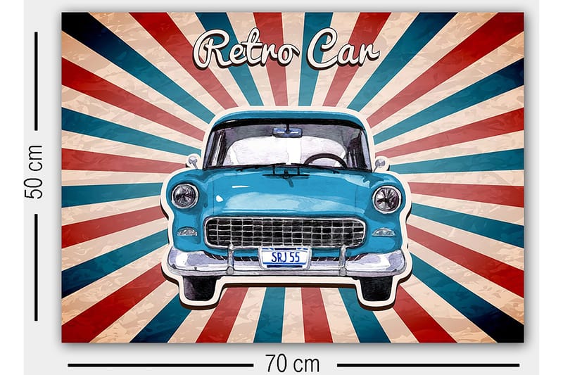 Dekorativ Canvastavla 50x70 cm - Flerfärgad - Inredning - Tavlor & posters - Canvastavla