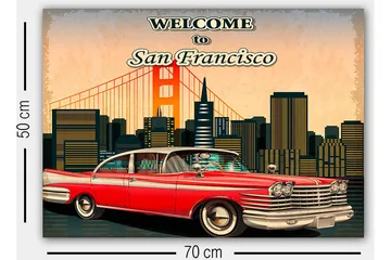 Dekorativ Canvastavla 50x70 cm - Flerfärgad - Inredning - Tavlor & posters - Canvastavla