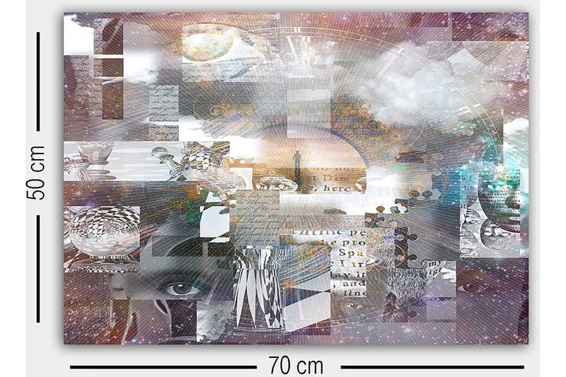 Dekorativ Canvastavla 50x70 cm - Flerfärgad - Inredning - Tavlor & posters - Canvastavla