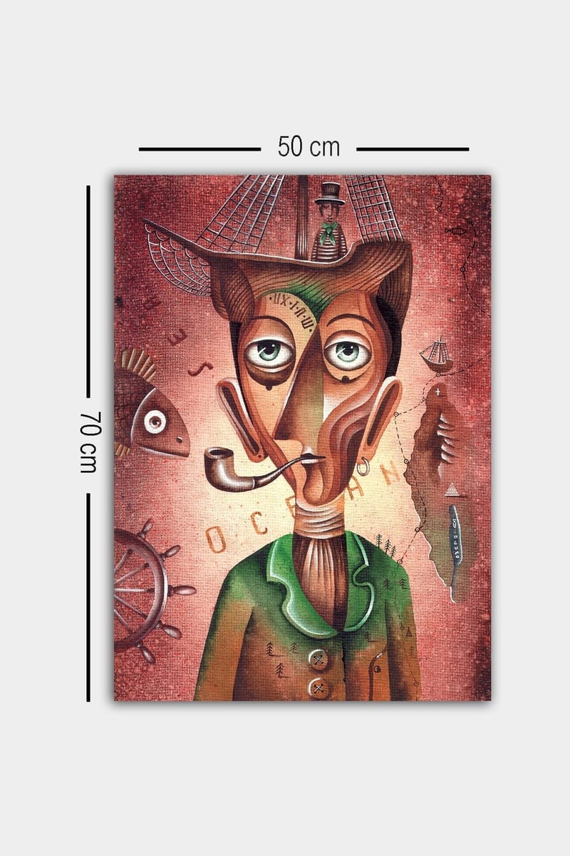 Dekorativ Canvastavla 50x70 cm, Flerfärgad