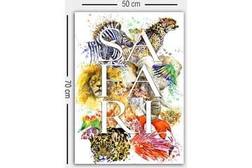 Dekorativ Canvastavla 50x70 cm - Flerfärgad - Inredning - Tavlor & posters - Canvastavla