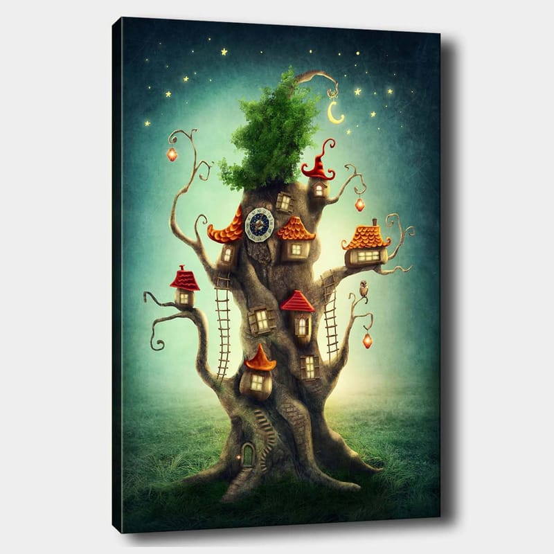 Dekorativ Canvastavla 70x100 cm - Flerfärgad - Inredning - Tavlor & posters - Canvastavla