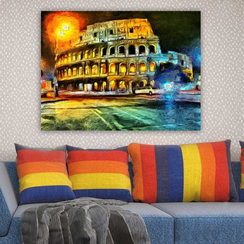 Dekorativ Canvastavla 70x100 cm - Flerfärgad - Inredning - Tavlor & posters - Canvastavla