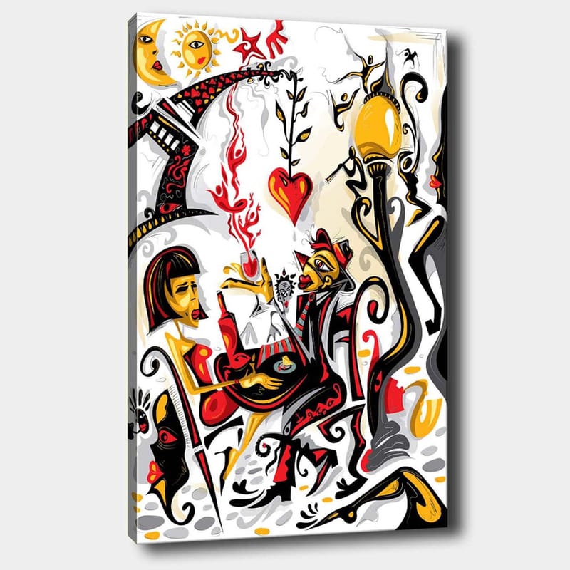Dekorativ Canvastavla 70x100 cm - Flerfärgad - Inredning - Tavlor & posters - Canvastavla