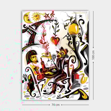 Dekorativ Canvastavla 70x100 cm - Flerfärgad - Inredning - Tavlor & posters - Canvastavla