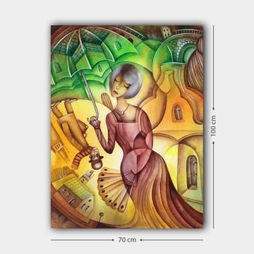 Dekorativ Canvastavla 70x100 cm - Flerfärgad - Inredning - Tavlor & posters - Canvastavla