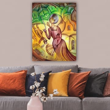 Dekorativ Canvastavla 70x100 cm - Flerfärgad - Inredning - Tavlor & posters - Canvastavla