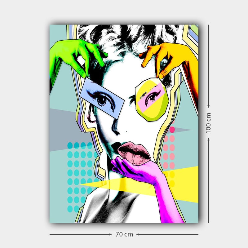 Dekorativ Canvastavla 70x100 cm - Flerfärgad - Inredning - Tavlor & posters - Canvastavla