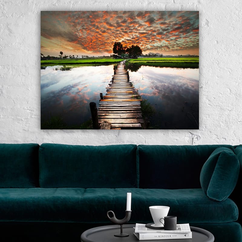 Dekorativ Canvastavla 70x100 cm - Flerfärgad - Inredning - Tavlor & posters - Canvastavla