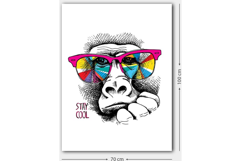 Dekorativ Canvastavla 70x100 cm - Flerfärgad - Inredning - Tavlor & posters - Canvastavla