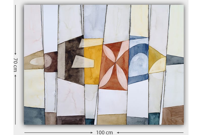 Dekorativ Canvastavla 70x100 cm - Flerfärgad - Inredning - Tavlor & posters - Canvastavla