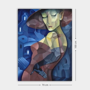 Dekorativ Canvastavla 70x100 cm - Flerfärgad - Inredning - Tavlor & posters - Canvastavla
