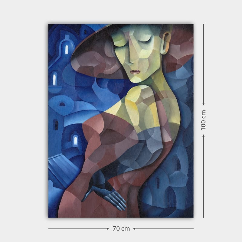 Dekorativ Canvastavla 70x100 cm - Flerfärgad - Inredning - Tavlor & posters - Canvastavla