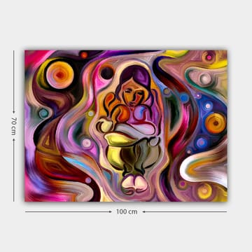 Dekorativ Canvastavla 70x100 cm - Flerfärgad - Inredning - Tavlor & posters - Canvastavla