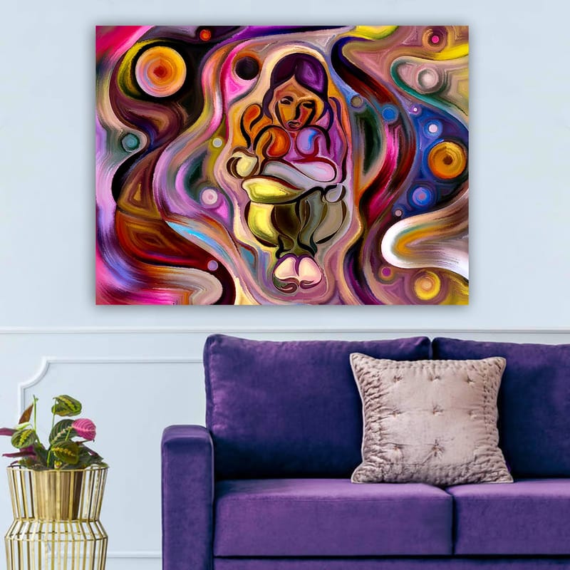 Dekorativ Canvastavla 70x100 cm - Flerfärgad - Inredning - Tavlor & posters - Canvastavla