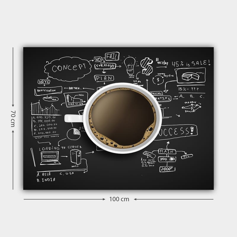 Dekorativ Canvastavla 70x100 cm - Flerfärgad - Inredning - Tavlor & posters - Canvastavla