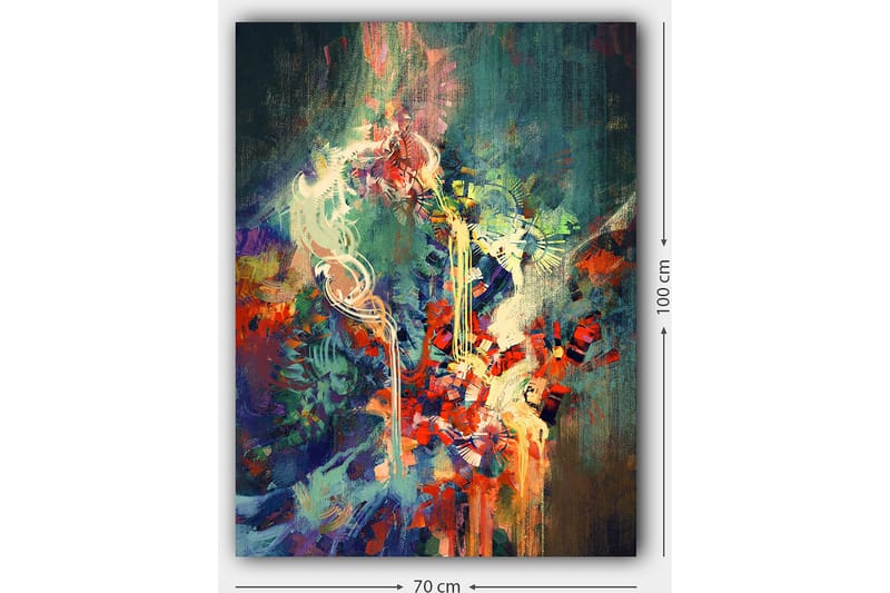 Dekorativ Canvastavla 70x100 cm - Flerfärgad - Inredning - Tavlor & posters - Canvastavla