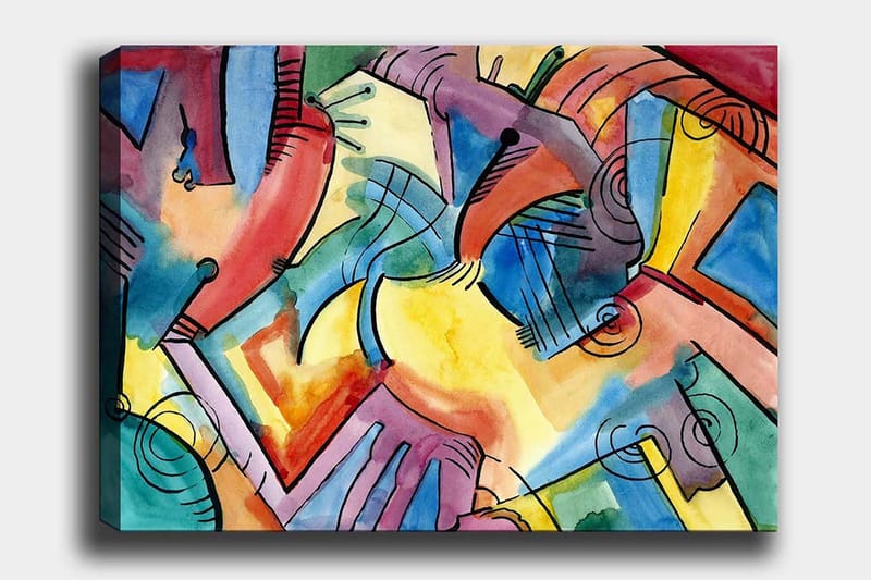 Dekorativ Canvastavla 70x100 cm - Flerfärgad - Inredning - Tavlor & posters - Canvastavla