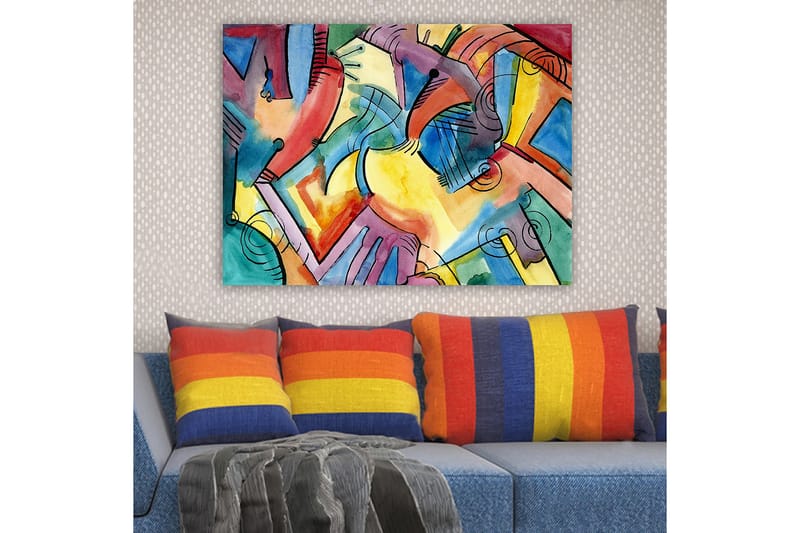 Dekorativ Canvastavla 70x100 cm - Flerfärgad - Inredning - Tavlor & posters - Canvastavla