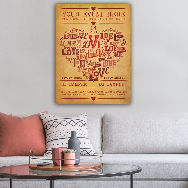 Dekorativ Canvastavla 70x100 cm - Flerfärgad - Inredning - Tavlor & posters - Canvastavla
