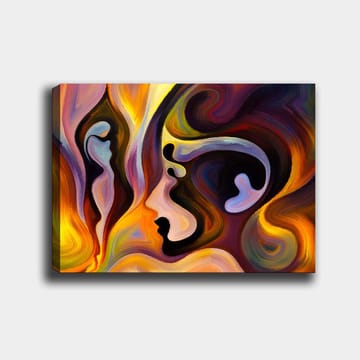 Dekorativ Canvastavla 70x100 cm - Flerfärgad - Inredning - Tavlor & posters - Canvastavla