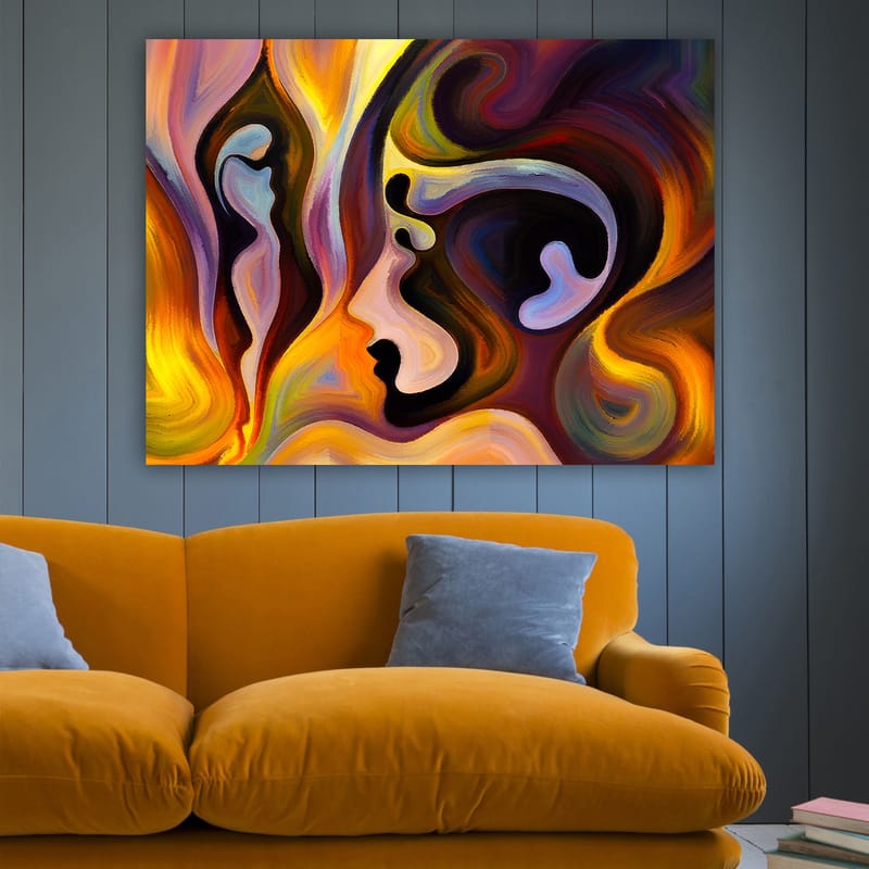 Dekorativ Canvastavla 70x100 cm - Flerfärgad - Inredning - Tavlor & posters - Canvastavla