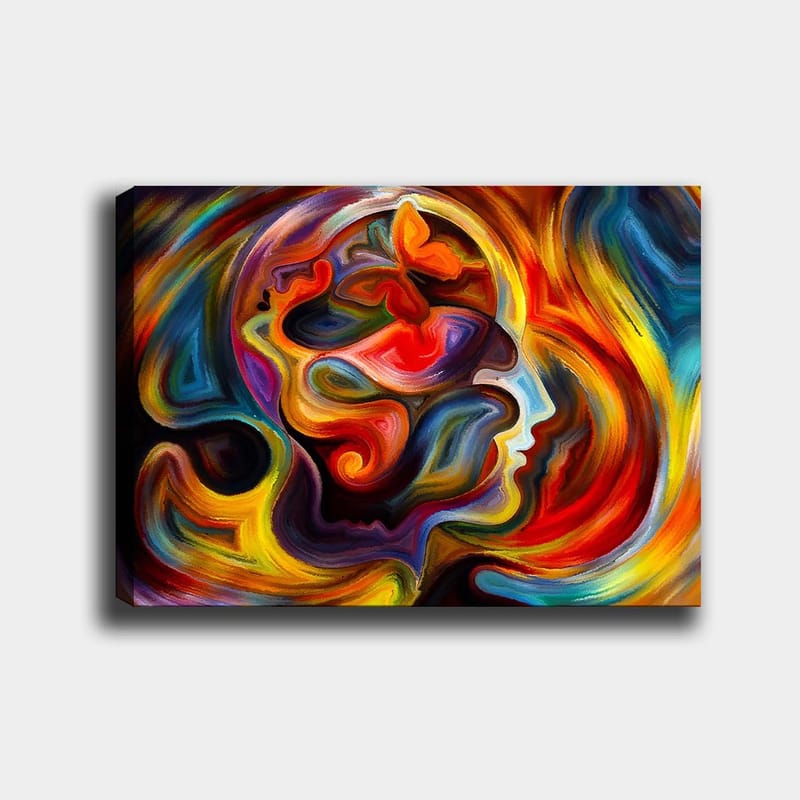 Dekorativ Canvastavla 70x100 cm - Flerfärgad - Inredning - Tavlor & posters - Canvastavla