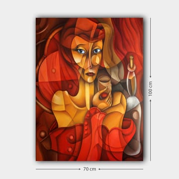 Dekorativ Canvastavla 70x100 cm - Flerfärgad - Inredning - Tavlor & posters - Canvastavla