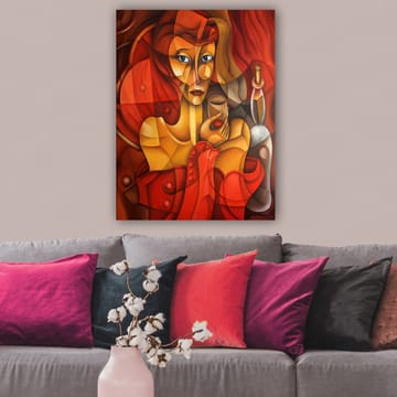 Dekorativ Canvastavla 70x100 cm - Flerfärgad - Inredning - Tavlor & posters - Canvastavla