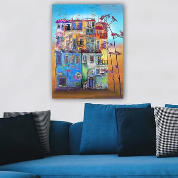 Dekorativ Canvastavla 70x100 cm - Flerfärgad - Inredning - Tavlor & posters - Canvastavla