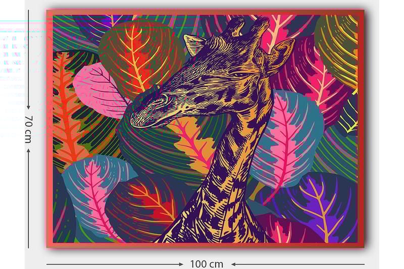 Dekorativ Canvastavla 70x100 cm - Flerfärgad - Inredning - Tavlor & posters - Canvastavla